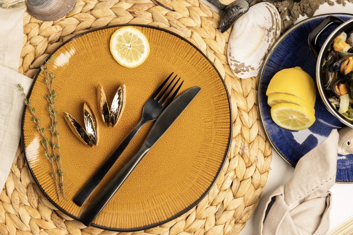 Anovi Mosselbestek - Verguld - 2-delig 7 Anovi Mosselbestek - Verguld - 2-delig - Afbeelding 5