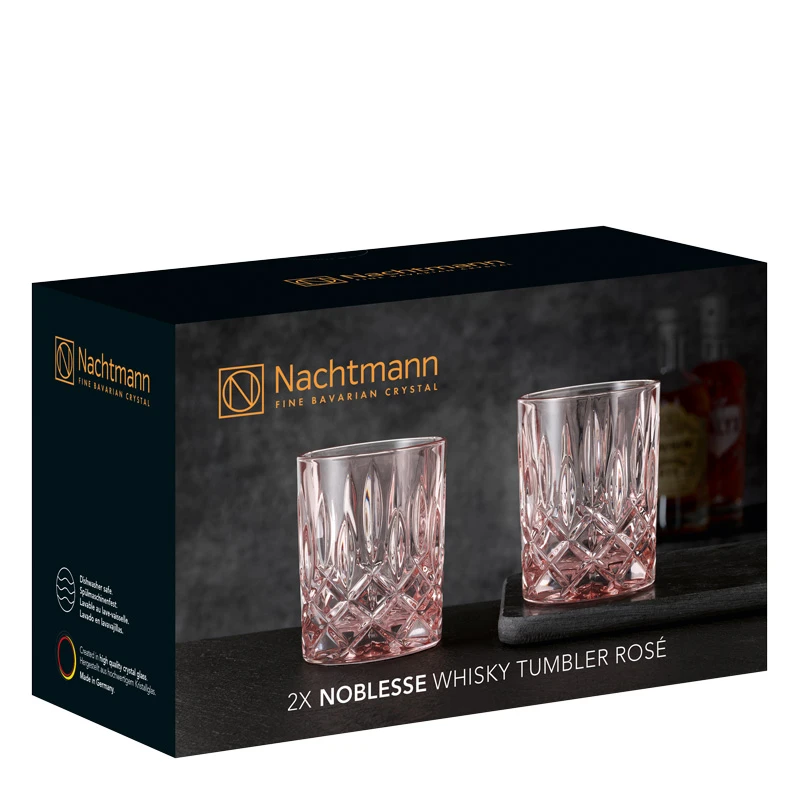 Nachtmann Whiskey Glazen Noblesse - Rosé - 295 Ml - 2 Stuks 5 Nachtmann Whiskey Glazen Noblesse - Rosé - 295 Ml - 2 Stuks - Afbeelding 3