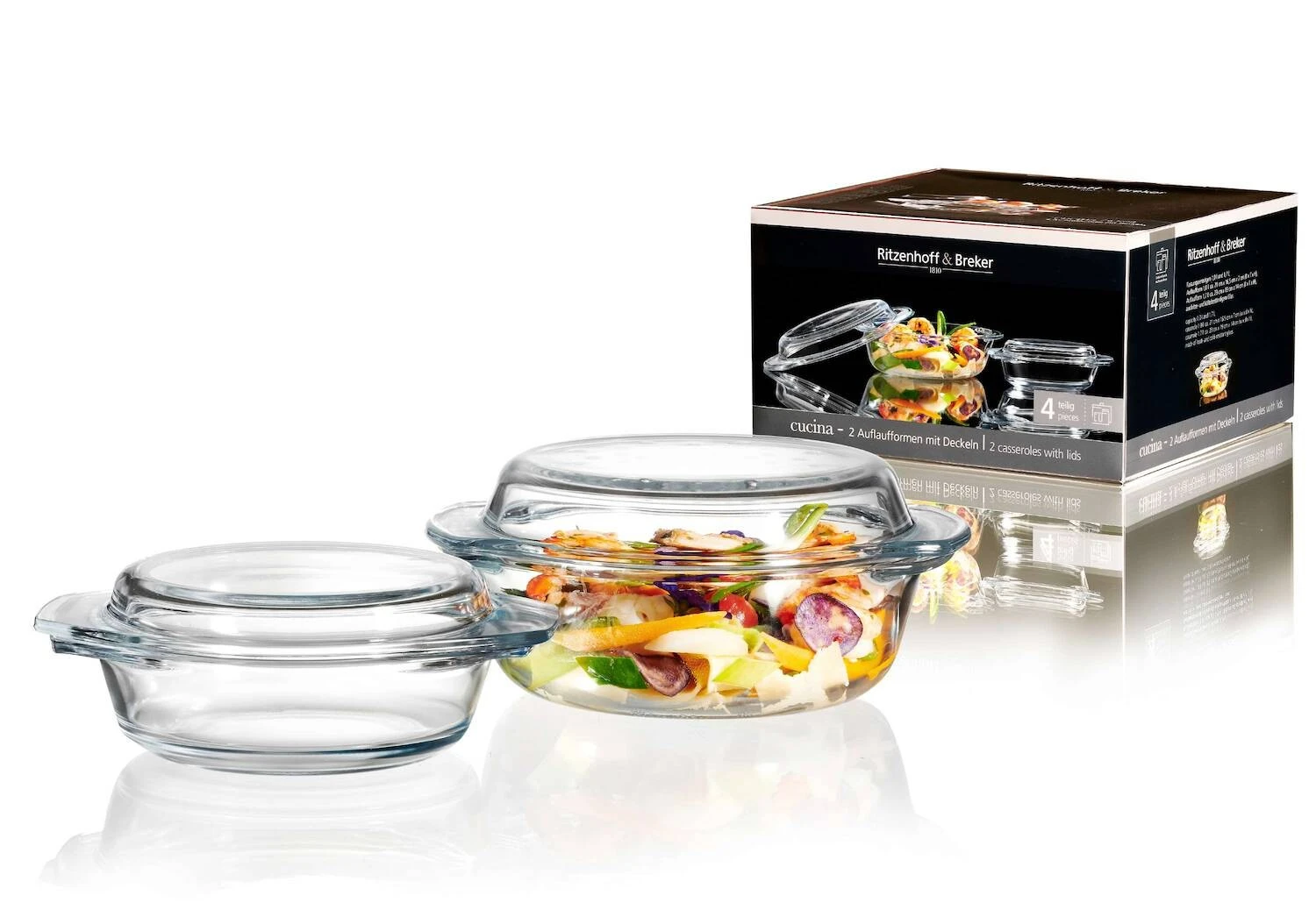 Ritzenhoff & Breker Ovenschaal - Set 2-delig - 1.7 Liter 4 Ritzenhoff & Breker Ovenschaal - Set 2-delig - 1.7 Liter - Afbeelding 2