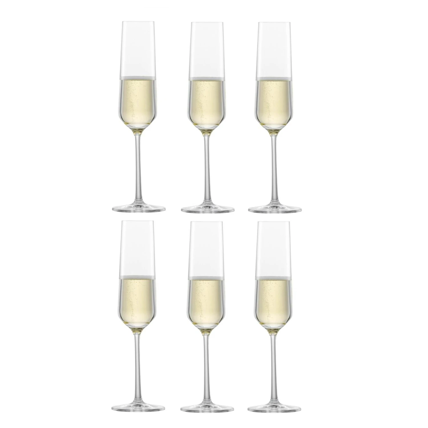 Zwiesel Glas Champagneglazen Pure - 215 Ml - 6 Stuks 3 Zwiesel Glas Champagneglazen Pure - 215 Ml - 6 Stuks