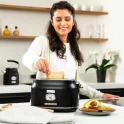 Westinghouse Retro Waterkoker + Broodrooster 2 Sleuven + Blender - Zwart -Keukenbenodigdheden Winkel 1200x1200 141