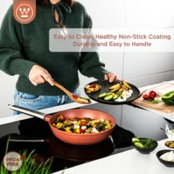 Westinghouse Koekenpannenset Performance - ø 24 En 28 Cm - Rood - Inductie En Alle Andere Warmtebronnen -Keukenbenodigdheden Winkel 1200x1200 162