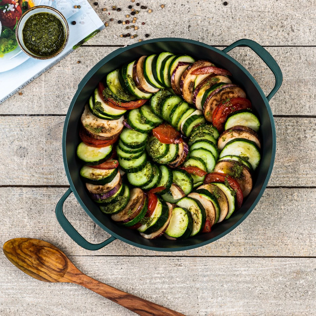 Westinghouse Pannenset Performance (Braadpan + Hapjespan) ø 28 Cm - Groen - Inductie En Alle Andere Warmtebronnen 8 Westinghouse Pannenset Performance (Braadpan + Hapjespan) ø 28 Cm - Groen - Inductie En Alle Andere Warmtebronnen - Afbeelding 6