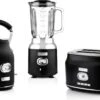 Westinghouse Retro Waterkoker + Broodrooster 2 Sleuven + Blender - Zwart -Keukenbenodigdheden Winkel 1200x797