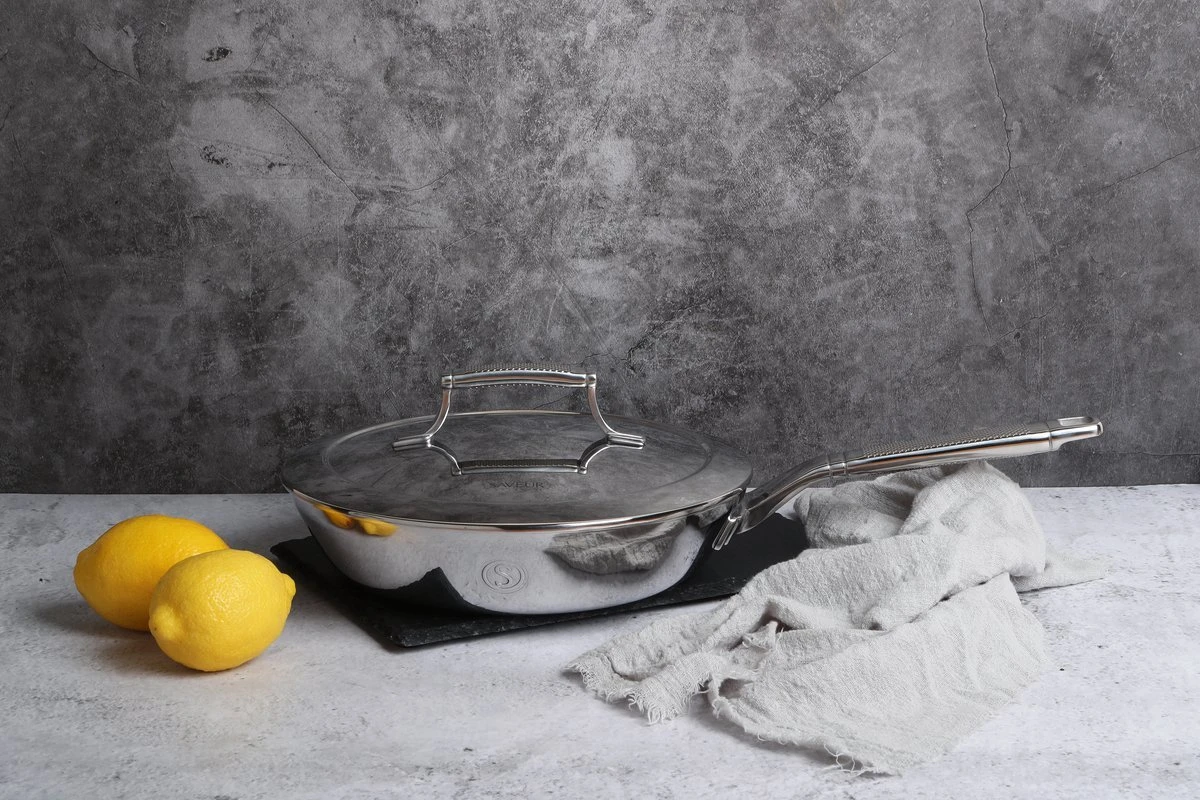 Saveur Selects Pannenset Voyage Series (Koekenpan ø 25 Cm + Steelpan ø 20 Cm) - TriPly RVS - Inductie En Alle Andere Warmtebronnen 9 Saveur Selects Pannenset Voyage Series (Koekenpan ø 25 Cm + Steelpan ø 20 Cm) - TriPly RVS - Inductie En Alle Andere Warmtebronnen - Afbeelding 7