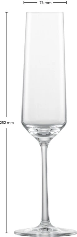 Zwiesel Glas Champagneglazen Pure - 215 Ml - 6 Stuks 8 Zwiesel Glas Champagneglazen Pure - 215 Ml - 6 Stuks -Keukenbenodigdheden Winkel 122316 Pure Sekt Gr7 fstu 2