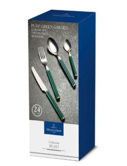 Villeroy & Boch Bestekset Play! - Green Garden - 24 Delig / 6 Personen -Keukenbenodigdheden Winkel 1263329033 4003686305137 02
