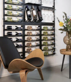 Blackwell Wijnrek - Voor 6 Flessen - Zwart -Keukenbenodigdheden Winkel 17 COOK2030 1