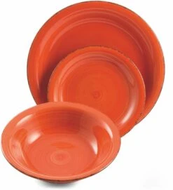 Villa D'Este Serviesset Baita - Colori Caldi - 18-delig / 6 Personen -Keukenbenodigdheden Winkel 2171740 d