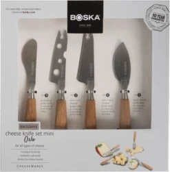 Boska Kaasmessenset Mini Oslo 11 Boska Kaasmessenset Mini Oslo -Keukenbenodigdheden Winkel 320218 cheese knife set mini oslo