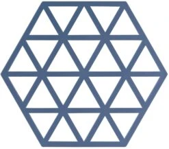 Zone Denmark Pannenonderzetter Triangles - Denim - 16 X 14 Cm
