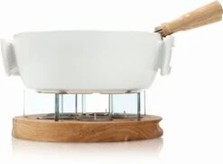 Boska Fondueset Twinkle - 4 Personen - Wit/bruin -Keukenbenodigdheden Winkel 340031