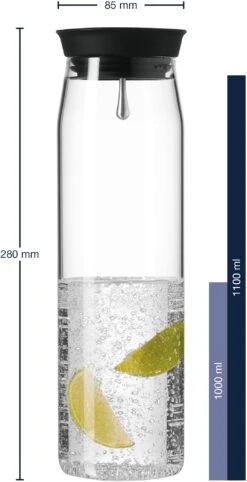 Leonardo Karaf - Met Fruitspies - 1.1 Liter -Keukenbenodigdheden Winkel 4002541508485 01