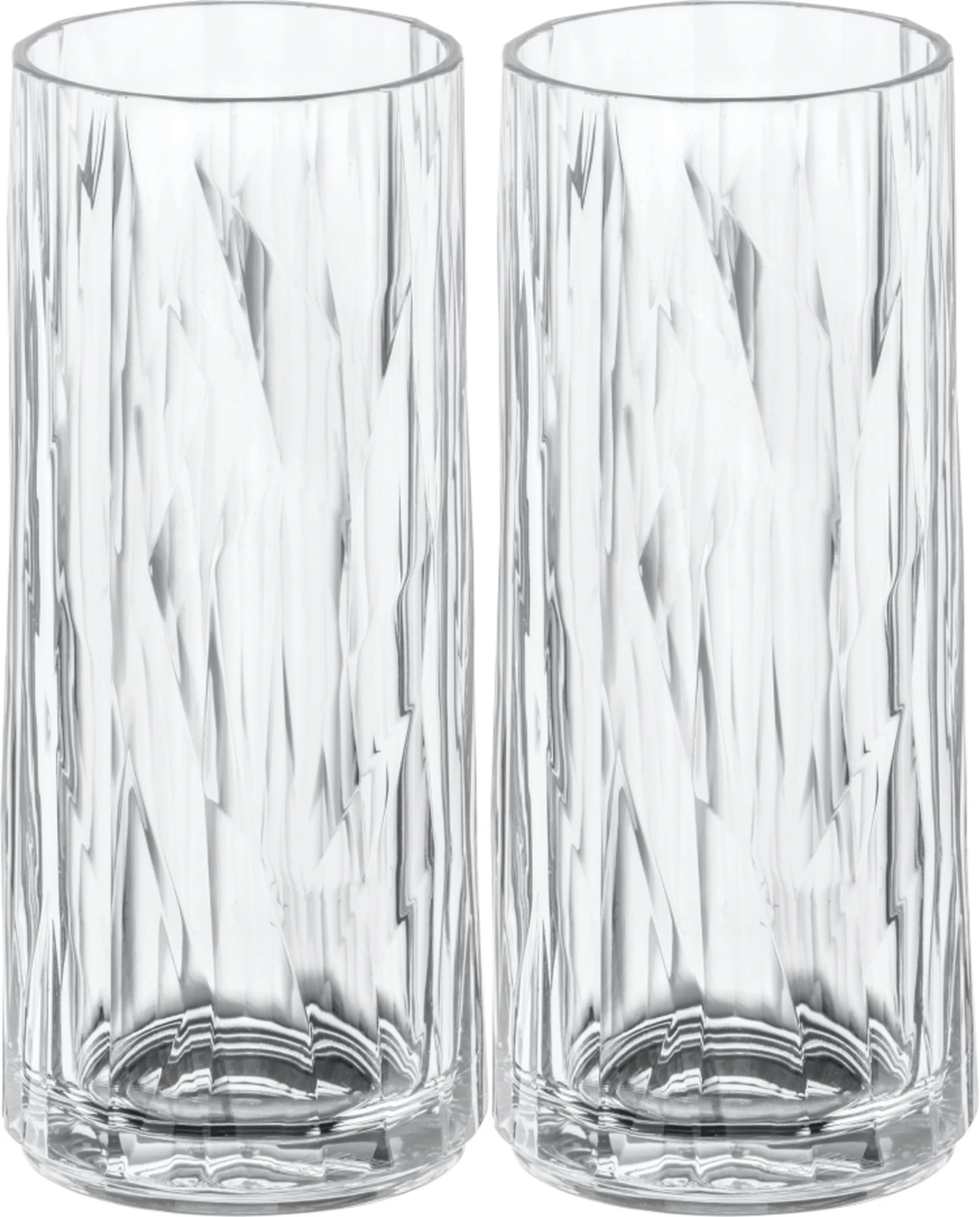 Koziol Longdrinkglazen / Cocktailglazen - Onbreekbaar Superglas - 250 Ml - 2 Stuks 3 Koziol Longdrinkglazen / Cocktailglazen - Onbreekbaar Superglas - 250 Ml - 2 Stuks