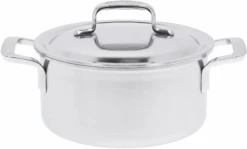 Demeyere 3 Delige Pannenset / Kookpannenset (ø 18 / 20 / 24 Cm) + Deksels Intense 5 - RVS -Keukenbenodigdheden Winkel 40851 391 0 01