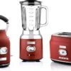 Westinghouse Retro Waterkoker + Broodrooster 2 Sleuven + Blender - Rood -Keukenbenodigdheden Winkel 550x334 1