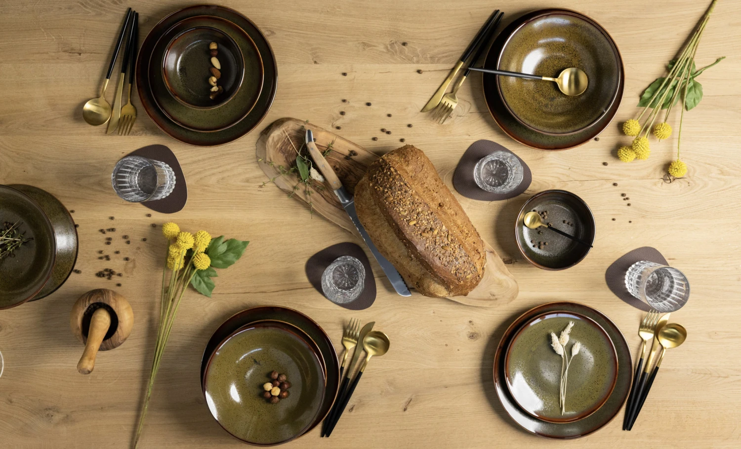 Jay Hill Serviesset Baltra - 16-delig / 4 Personen - Bruin 4 Jay Hill Serviesset Baltra - 16-delig / 4 Personen - Bruin - Afbeelding 2