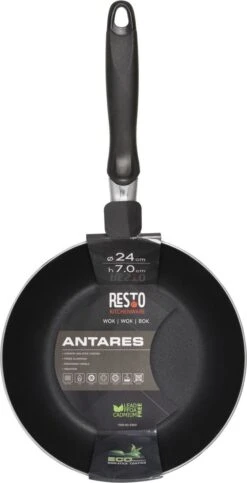 Resto Kitchenware Wokpannenset Antares ø 24 + 26 + 28 Cm - Inductie En Alle Andere Warmtebronnen -Keukenbenodigdheden Winkel 614x1200