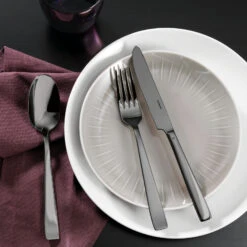 Sambonet Bestekset Flat - Zwart - 30 Delig / 6 Personen 8 Sambonet Bestekset Flat - Zwart - 30 Delig / 6 Personen -Keukenbenodigdheden Winkel 62712BN1 amb01