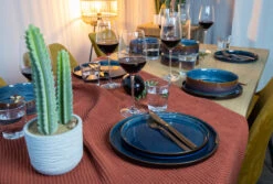 Cosy & Trendy Pizzabord / Onderbord Quintana Blue ø 33 Cm 7 Cosy & Trendy Pizzabord / Onderbord Quintana Blue ø 33 Cm -Keukenbenodigdheden Winkel 7 quintana 7 5