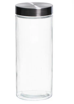 Sareva Voorraadpot - Glas / RVS Deksel - ø 11.5 Cm / 2.2 Liter -Keukenbenodigdheden Winkel 7061111160055 2