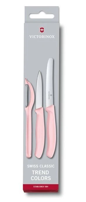 Victorinox Messenset Swiss Classic - Lichtroze - 3-delig 4 Victorinox Messenset Swiss Classic - Lichtroze - 3-delig - Afbeelding 2