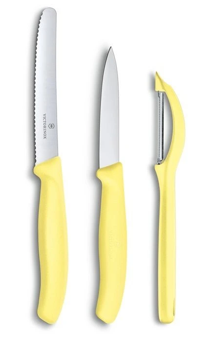 Victorinox Messenset Swiss Classic - Geel - 3-delig 3 Victorinox Messenset Swiss Classic - Geel - 3-delig