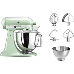 KitchenAid Keukenmachine Artisan - Kantelbare Kop - Pistache - 4.8 Liter - 5KSM175PSEPT -Keukenbenodigdheden Winkel 8597015012705B15D