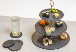 Sareva Etagere / Serveertoren Leisteen 3-Laags -Keukenbenodigdheden Winkel 8720364452896 2