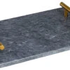 Jay Hill Dienblad - Met Handvatten - Marmer - Grijs - 30 X 20 Cm -Keukenbenodigdheden Winkel 8720364453220