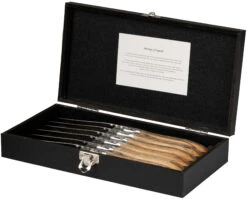 Jay Hill Steakbestek Laguiole - Olijfhout - 12 Delige Set -Keukenbenodigdheden Winkel 8720364453442 5 1