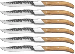 Jay Hill Steakmessen Laguiole - Raw Black - Olijfhout - 6 Stuks -Keukenbenodigdheden Winkel 8720364453459 4