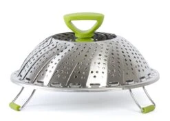 Sareva Stoommandje - RVS - Verstelbaar Van ø 17 - 27 Cm -Keukenbenodigdheden Winkel 8720364454647