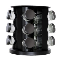 Blackwell Kruidenrek / Kruidencarrousel - Inclusief 12 Kruidenpotjes - Zwart -Keukenbenodigdheden Winkel 8720364455545 2 1