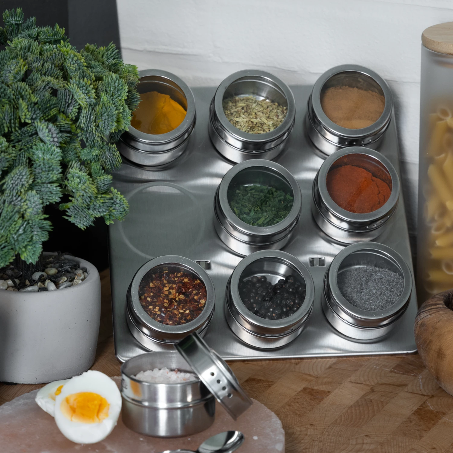 Blackwell Kruidenpotjes Magnetisch - Inclusief 9 Potjes - RVS 5 Blackwell Kruidenpotjes Magnetisch - Inclusief 9 Potjes - RVS - Afbeelding 3