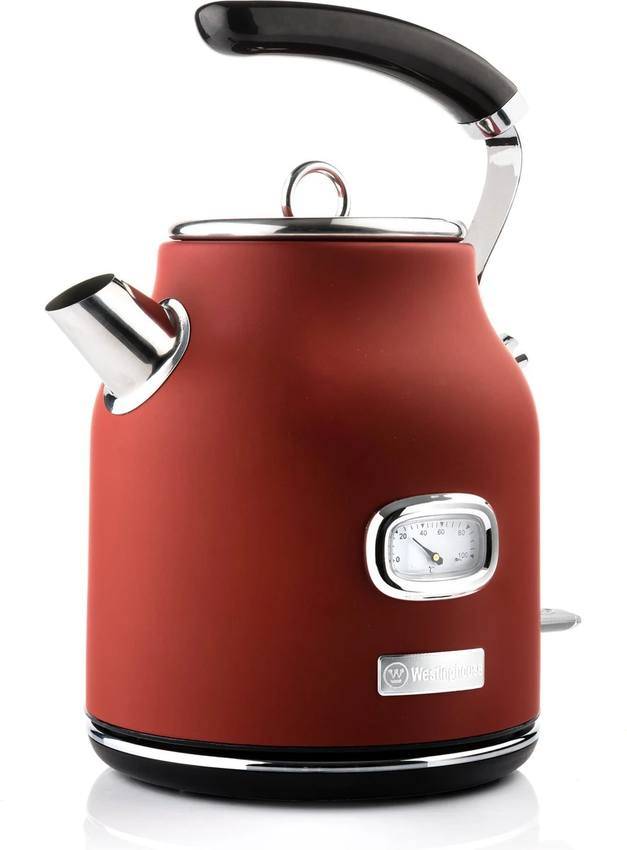 Westinghouse Retro Waterkoker + Broodrooster 4 Sleuven + Staafmixer - Rood 6 Westinghouse Retro Waterkoker + Broodrooster 4 Sleuven + Staafmixer - Rood - Afbeelding 4
