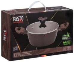 Resto Kitchenware Kookpan Carina - ø 20 Cm / 2 Liter - Standaard Anti-aanbaklaag -Keukenbenodigdheden Winkel 93018.4260403578612.ver03