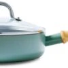 GreenPan Hapjespan Met Deksel - Mayflower - ø 24 Cm / 2.6 Liter - Keramische Anti-aanbaklaag 1 GreenPan Hapjespan Met Deksel - Mayflower - ø 24 Cm / 2.6 Liter - Keramische Anti-aanbaklaag -Keukenbenodigdheden Winkel Afbeeldingen CL 84
