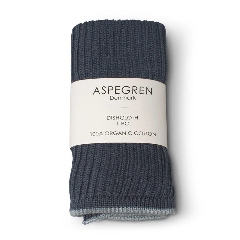 Aspegren Vaatdoekje Ripple Navy Blue 26 X 26 Cm 3 Aspegren Vaatdoekje Ripple Navy Blue 26 X 26 Cm