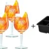 Aperol Spritz Glazen - 450 Ml - 6 Stuks + Ijsblokjesvorm Voor 8 Grote Ijsblokjes -Keukenbenodigdheden Winkel CL productafbeeldingen 5 1