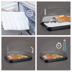 Vacu Vin Koelhoudplaat Active Cool Plate - Zwart -Keukenbenodigdheden Winkel CoolPlate Instructions 2