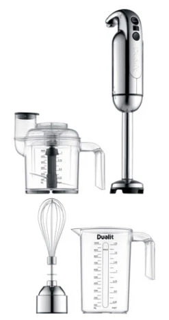 Dualit Staafmixer Set - 3-delig - Zilver - D88930 -Keukenbenodigdheden Winkel D88930 002 Staafmixer lang 264x500 1
