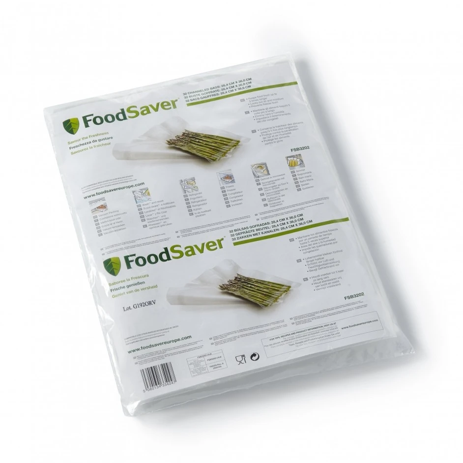 FoodSaver Vacumeerzakken 36 X 28 Cm - 32 Stuks 3 FoodSaver Vacumeerzakken 36 X 28 Cm - 32 Stuks