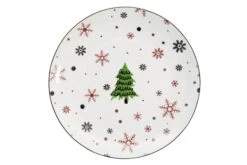 Studio Tavola Kerstservies - Porselein - Rood - 18-delig / 6 Personen -Keukenbenodigdheden Winkel HIT Kerstservies Rood 02