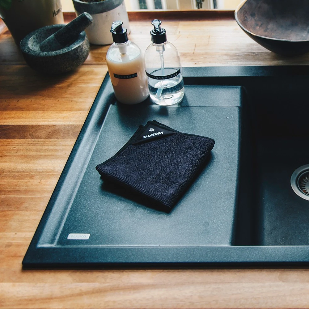 Klud Vaatdoekjes Zwart 30 X 30 - 7 Stuks 5 Klud Vaatdoekjes Zwart 30 X 30 - 7 Stuks - Afbeelding 3