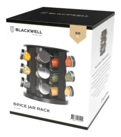 Blackwell Kruidenrek / Kruidencarrousel - Inclusief 12 Kruidenpotjes - Zwart -Keukenbenodigdheden Winkel Kruidenrek 12 units zwart Current View