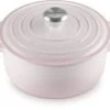 Le Creuset Braadpan Signature - Shell Pink - ø 24 Cm / 4.2 Liter -Keukenbenodigdheden Winkel LC 20220610 HL PS FS 21177247774430 002
