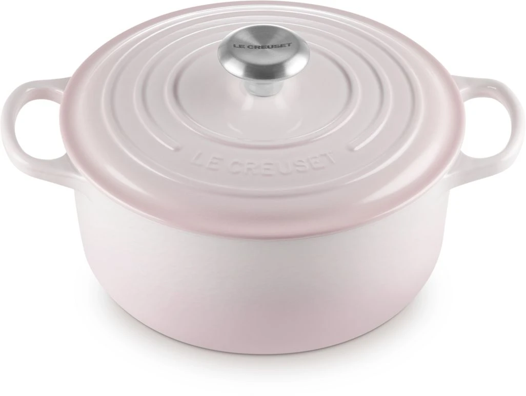 Le Creuset Braadpan Signature - Shell Pink - ø 24 Cm / 4.2 Liter 3 Le Creuset Braadpan Signature - Shell Pink - ø 24 Cm / 4.2 Liter