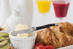 Laguiole Style De Vie Botermessen Zwart - 4 Stuks -Keukenbenodigdheden Winkel Laguiole botermes Zwart kl 2 1