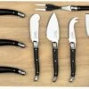 Laguiole Style De Vie Kaasmessenset - 9-Delig -Keukenbenodigdheden Winkel Laguiole kaasplank met 8 kaasmessen zwart pr gr 1